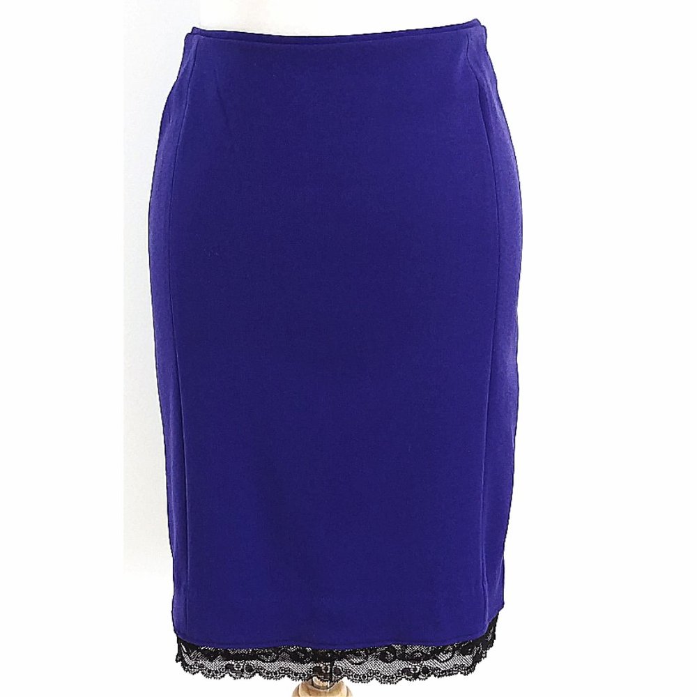 Royal blue skirt